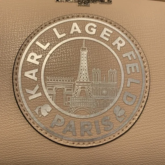 Karl Lagerfeld Paris Beige Crossbody Bag. NWT. - Picture 3 of 16